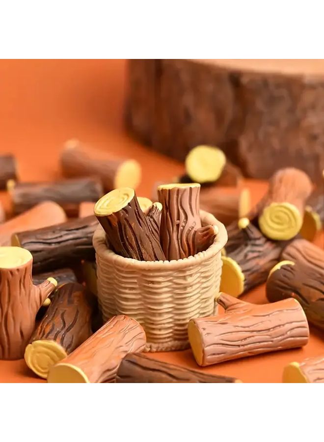 DIY Mini Resin Tree Stump Models Small Ornaments Vintage Style Home Decor Gifts - Image 5